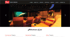 Desktop Screenshot of paxhomecinemas.com